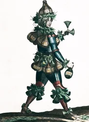 O estalajadeiro, figurino alegórico